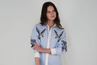 Las Sureñas Mystic Desert Shirt in light blue - women's blouse - alternate view
