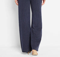 Nic + Zoe - Destination Stripe Wide-leg Knit Pant