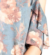 Oddi - Washed Floral Cold Shoulder Top
