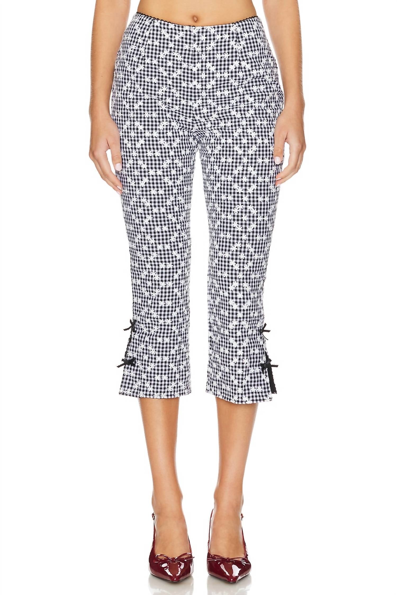 For Love & Lemons - Mimi Cropped Capri Pants
