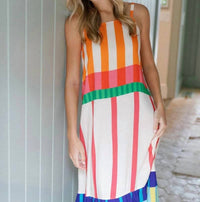 Briton Court - Charlie Striped Maxi Dress