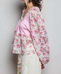 Pol - Candy Floral Print Top