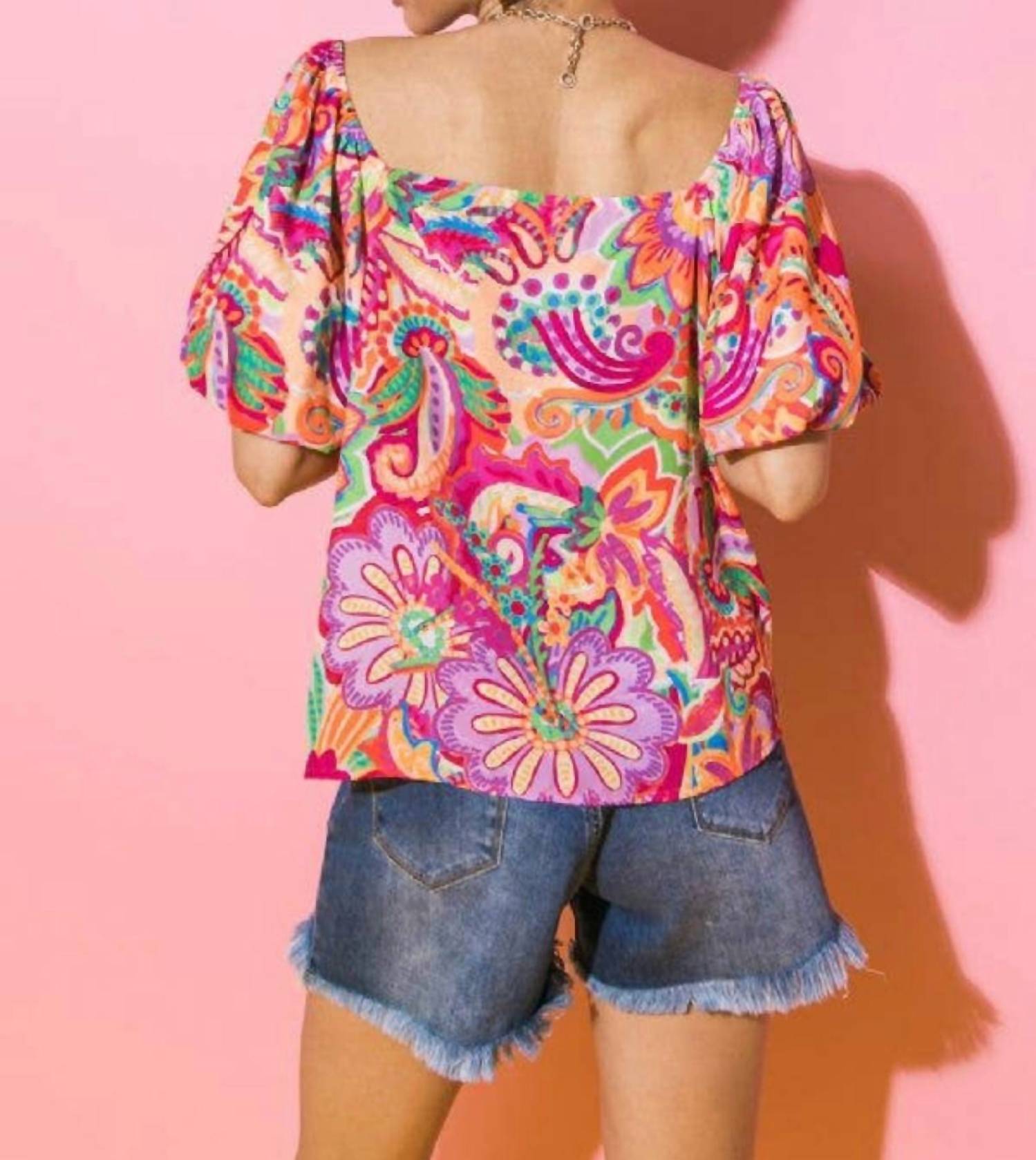 Flying Tomato - Maui or Bust Printed Top