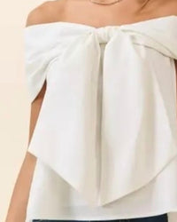 Tcec - Off The Shoulder Bow Top