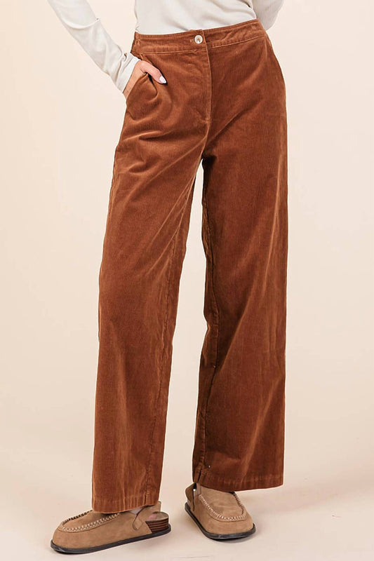 Mittoshop - Corduroy Straignt Leg Jeans