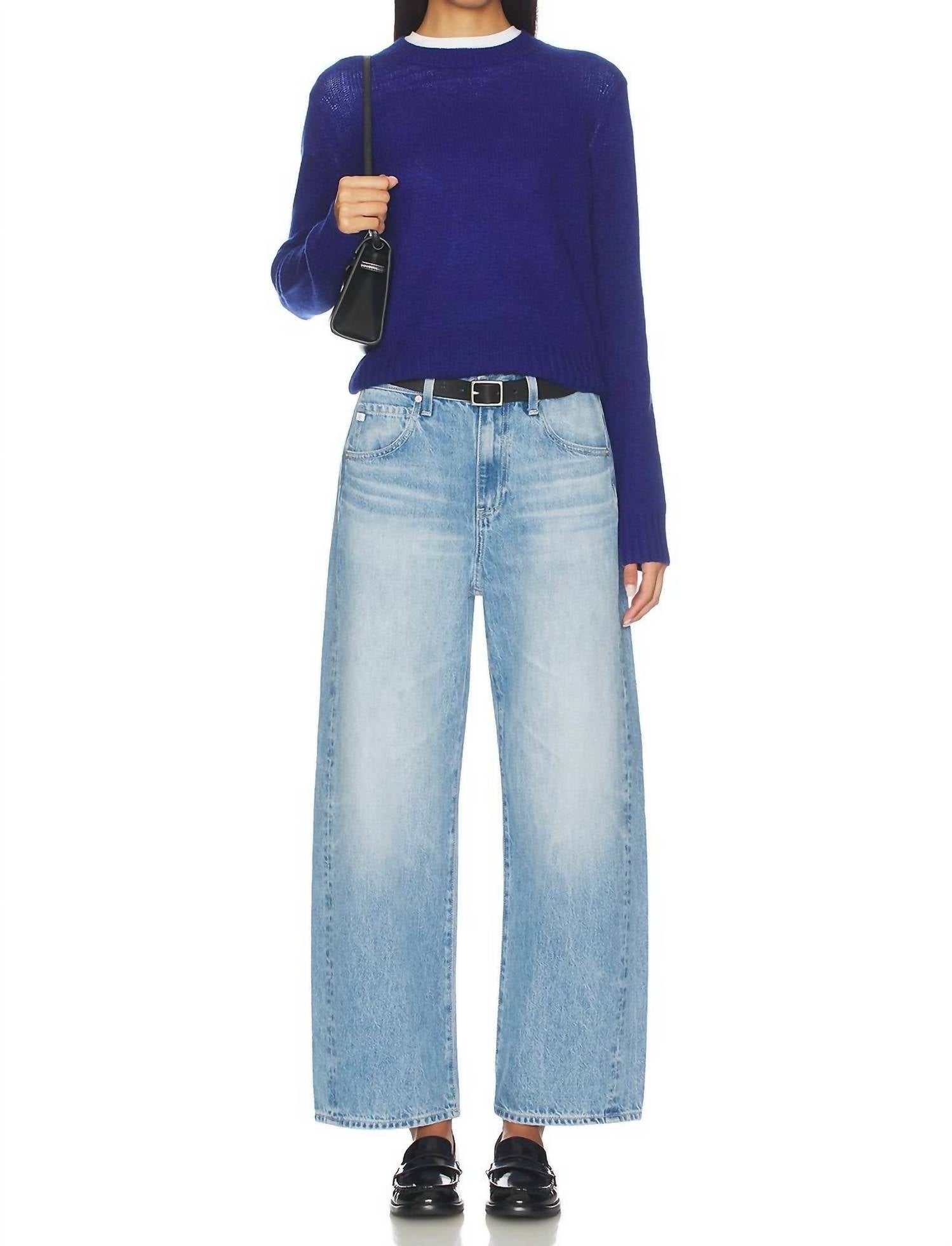 AG Jeans Hattie High Rise Barrel Jeans in blueprint - women's jeans - view 5