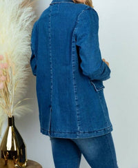 White Birch - Denim Blazer