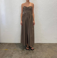 Matteau - Gathered Bodice Midi Dress