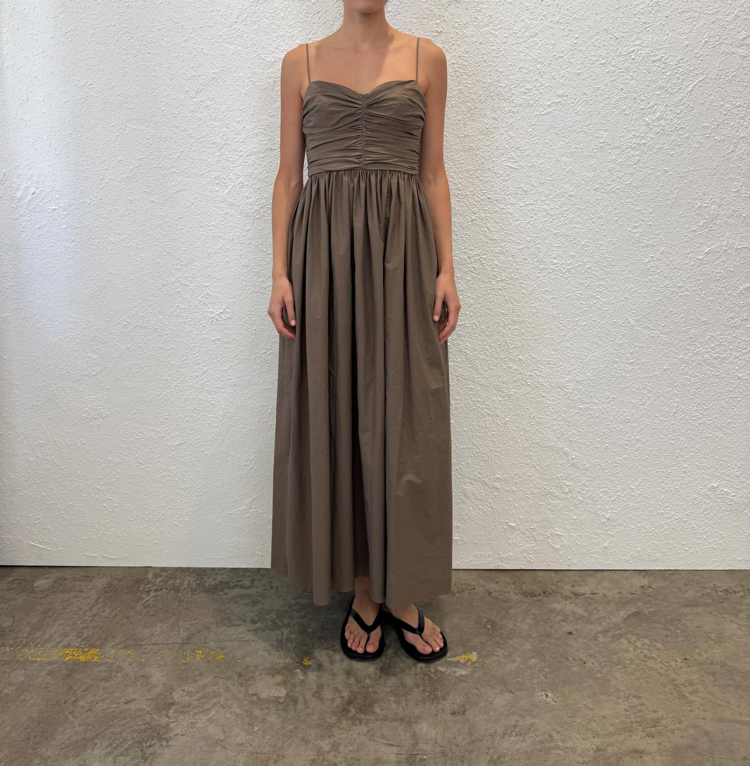 Matteau - Gathered Bodice Midi Dress