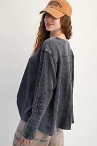 Easel - Ash Waffle Top