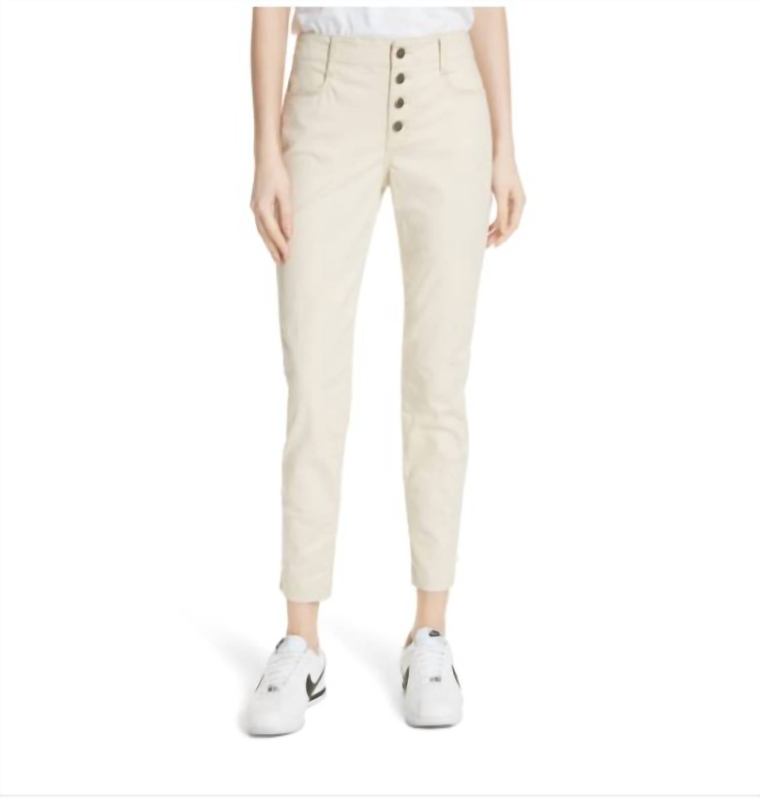 A.L.C. - Lace Up Ankle Pants with Exposed Button Fly