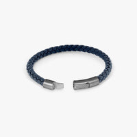 Tateossian Men's Charles Bracelet in navy - men's jewelry - alternate view
