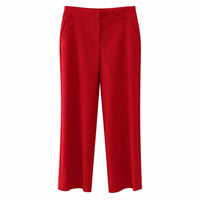 Iltm - Women's Jackie Solid Amalfi Wide Leg Cropped Pant