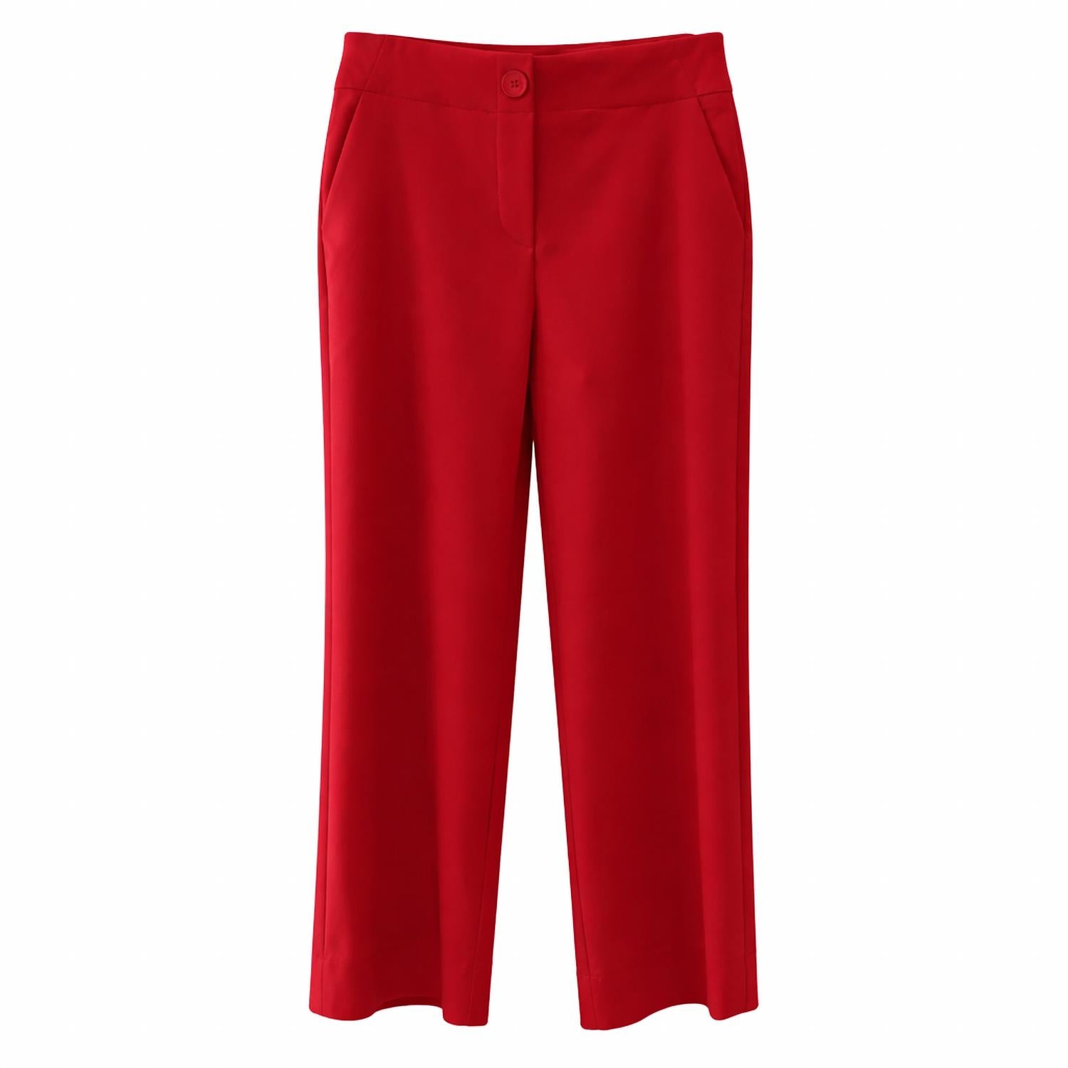 Iltm - Women's Jackie Solid Amalfi Wide Leg Cropped Pant