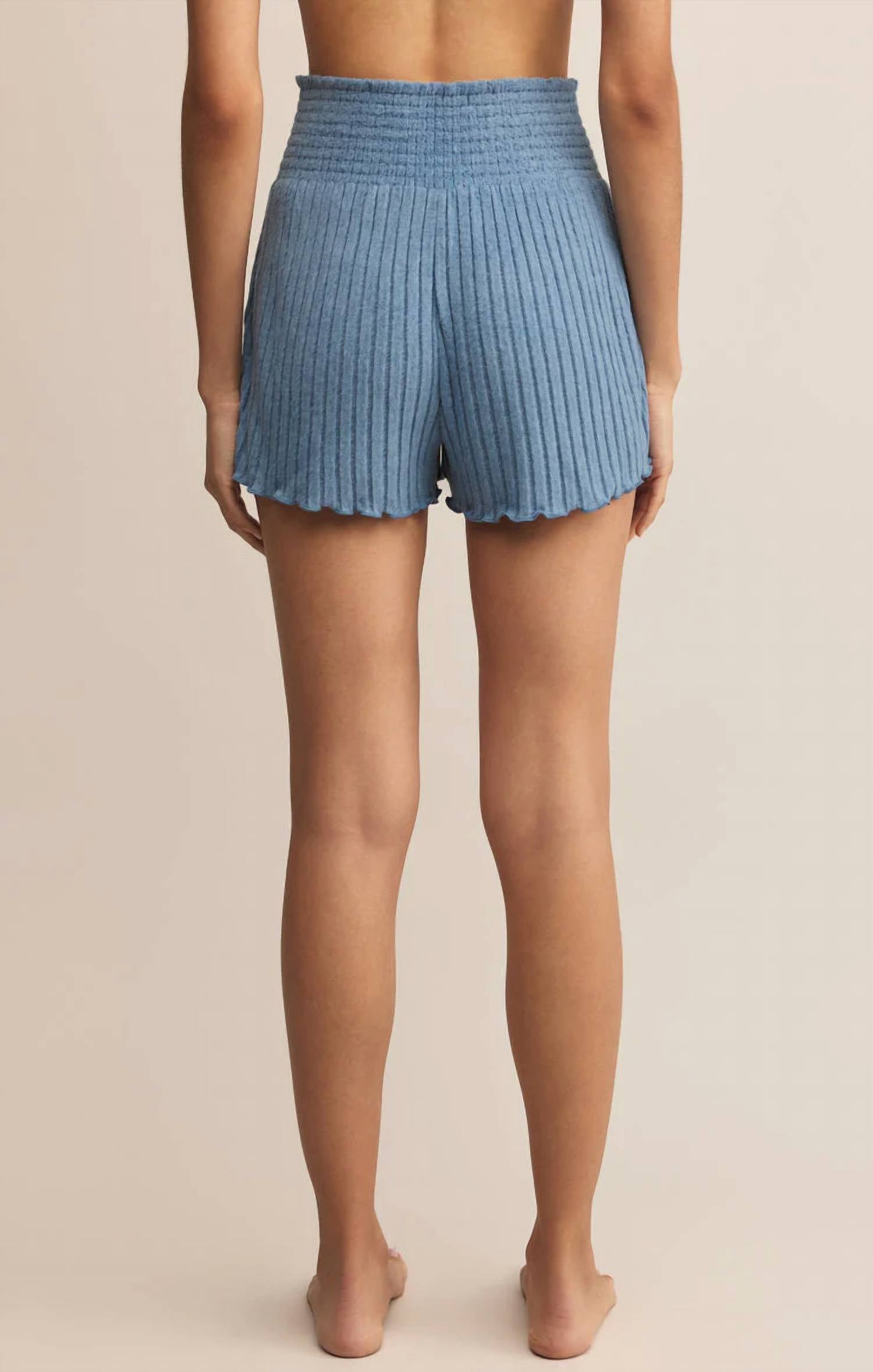 Z Supply - Women's Dawn Smocked Silky Rib Short