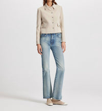 Theo The Label - Daphne Collar-Tab Military Jacket