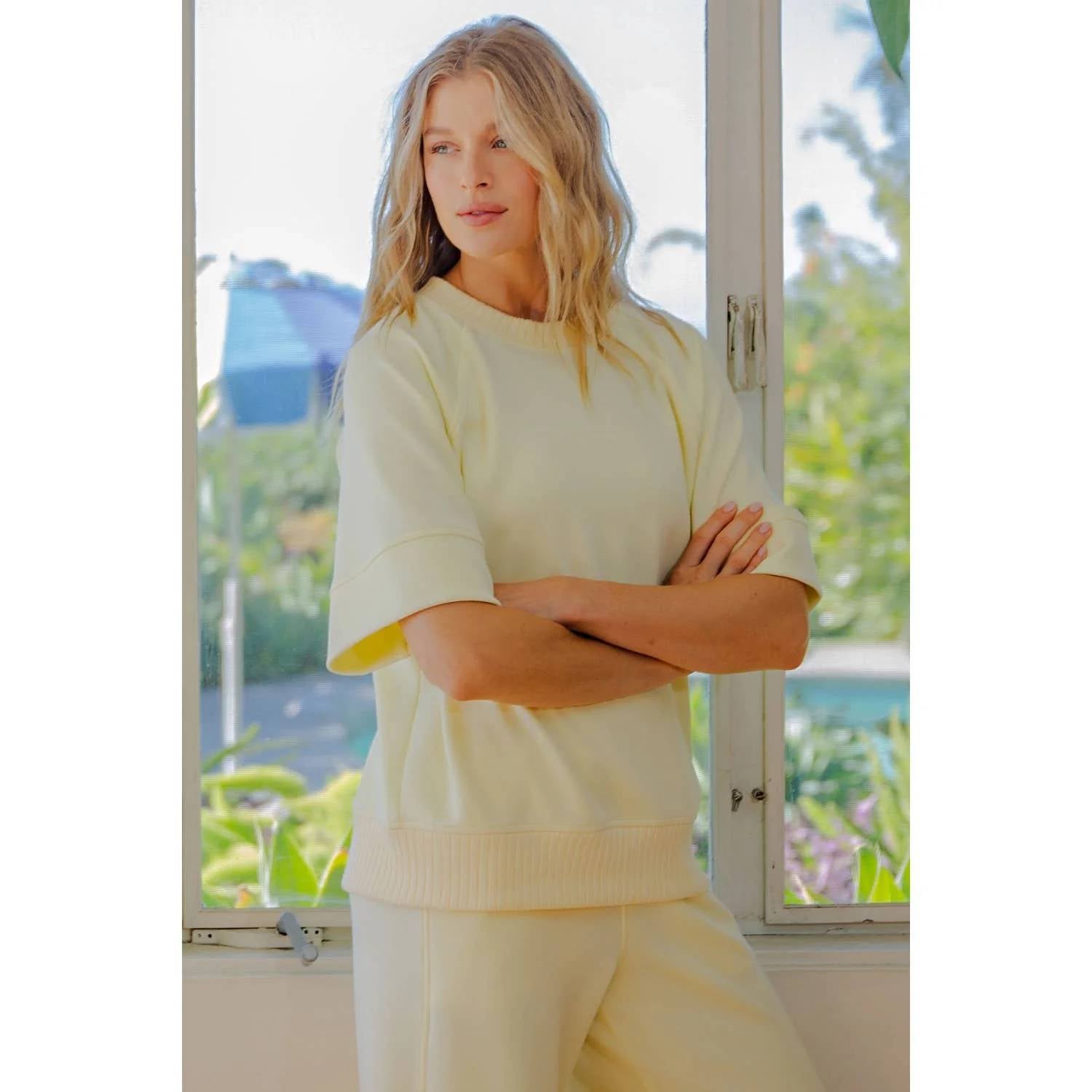 Rae Mode - Wide Scuba Fabric Top