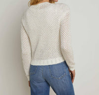 L'Agence - Blanca Sequin Crop Cardigan