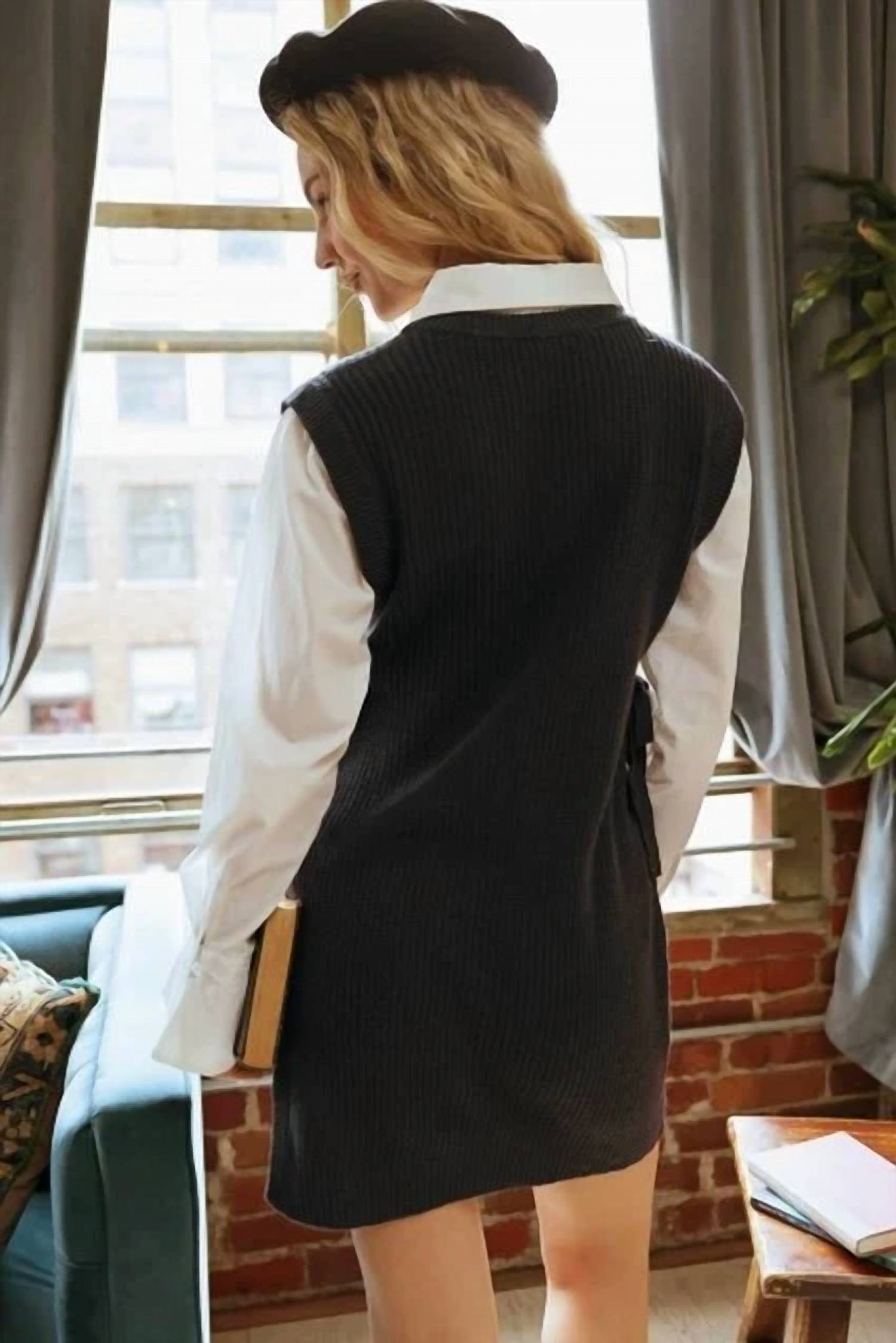 Blu Pepper - Layered Sweater Dress