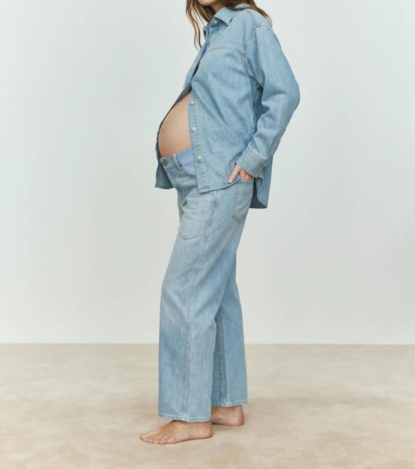 Dl1961 - Women'S - Maternity Hepburn Wide Leg Jean