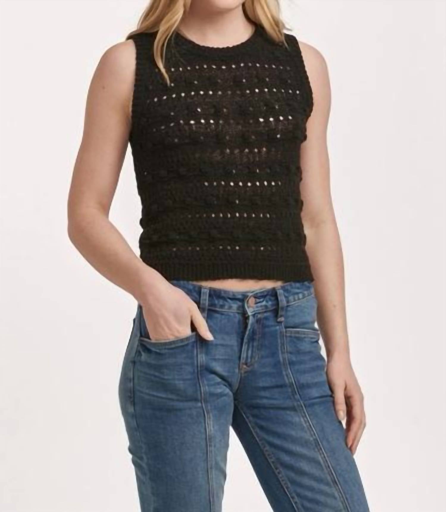 Dear John Denim - Magnolia Pointelle Knit Vest Top