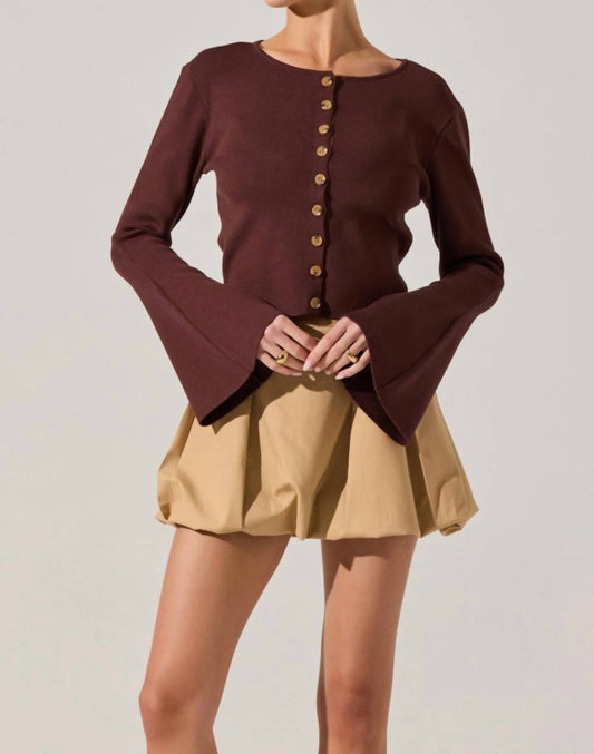 Astr - Nylah Bell Sleeve Cardigan