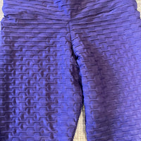 BBrazil Clothing Basket Weave Jacquard Long Leggings in purple - women's pants - detail view