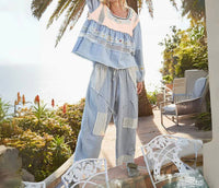 Pol - Boho Patchwork Blouse