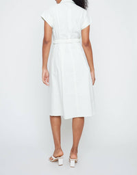 Renuar - Mint To Blush Stripe Midi Dress