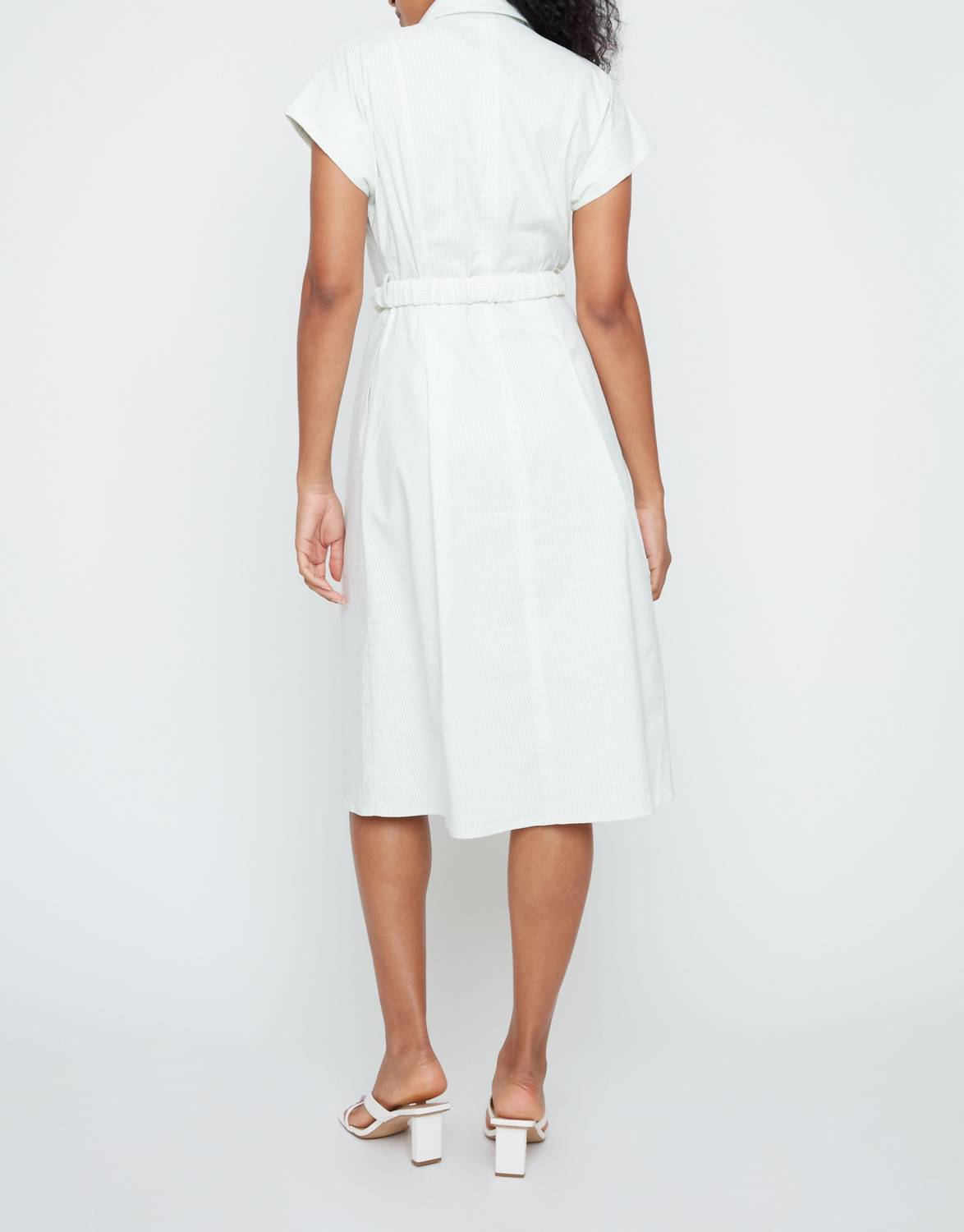 Renuar - Mint To Blush Stripe Midi Dress