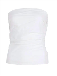 Proenza Schouler White Label Maisy Strapless Top in white - women's blouse - view 4