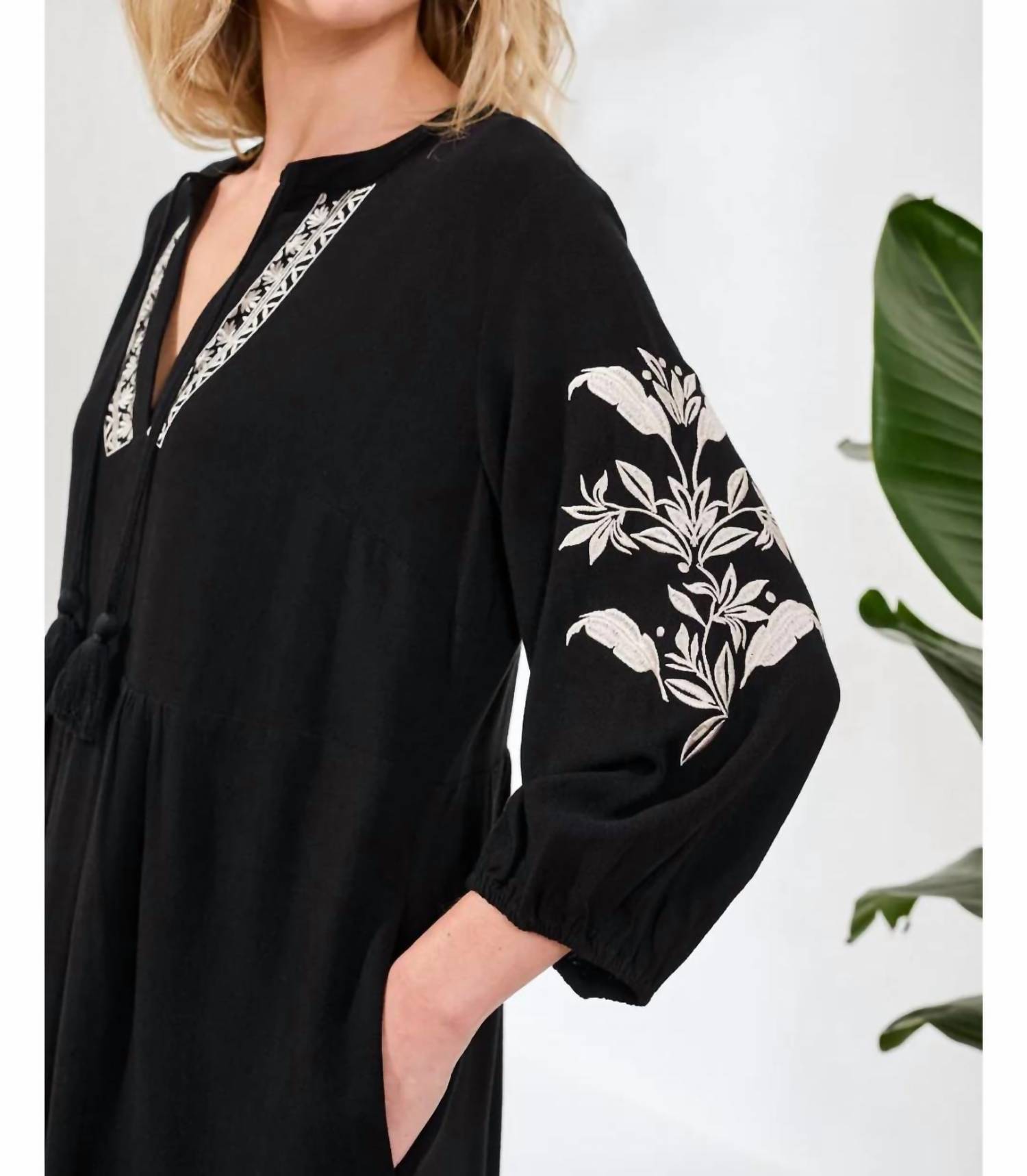 Tribal - Elaine Floral Embroidery Dress