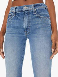 Mother Insider Flood Jeans in metal magic 1 - women's jeans - detail view