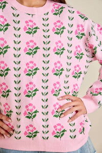 Mainstrip Marilla Sweater in pink - women's sweater - detail view