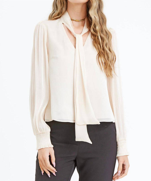 Adelyn Rae - JISENIA TIE NECK BLOUSE