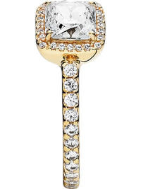 Pandora - Women's Square Ring With Clear Cubic Zirconia