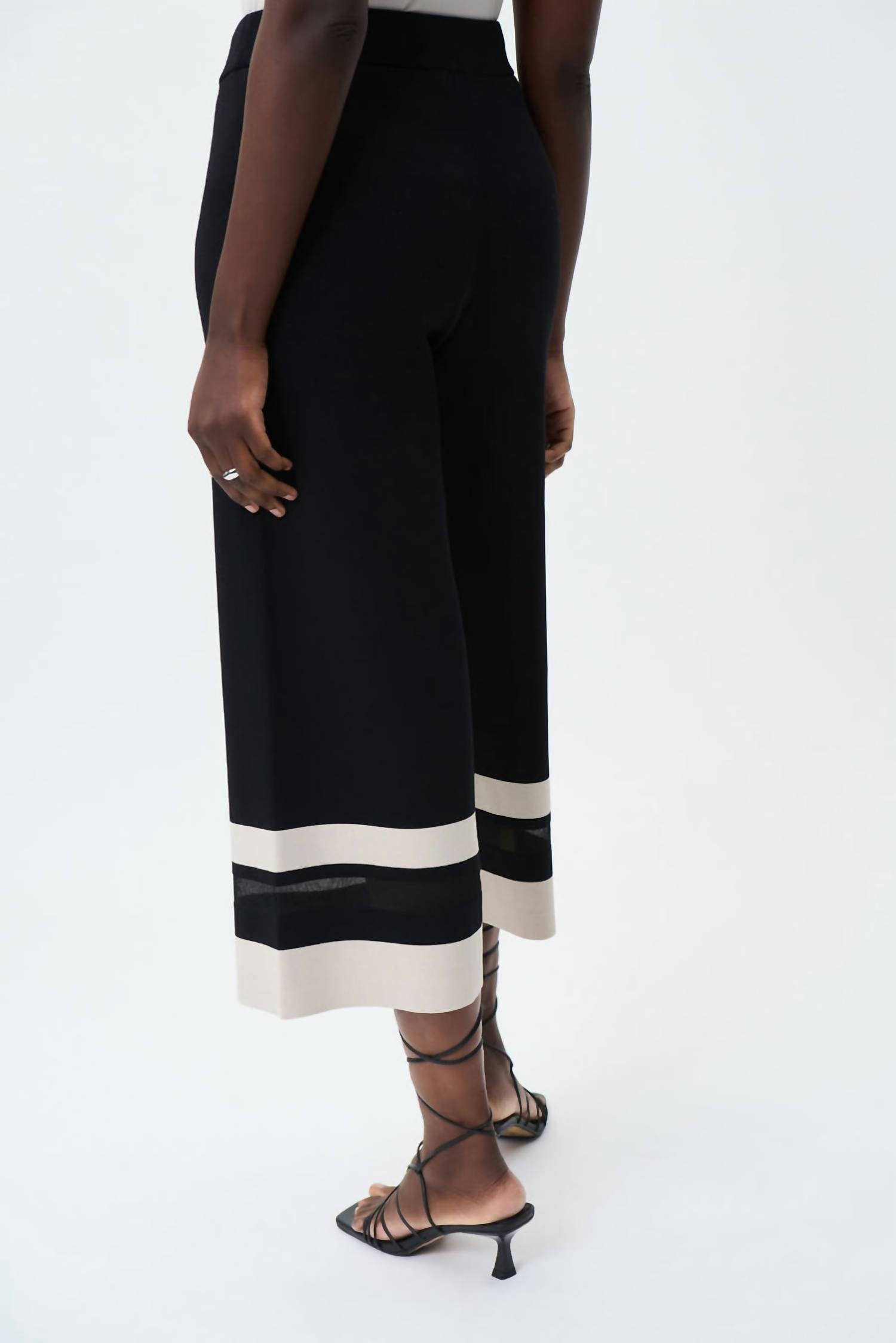 Joseph Ribkoff - Cropped Wide Leg Pants