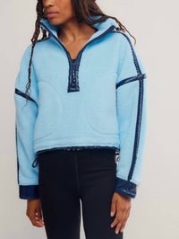 Free People - Mountain High Shine 1/2 Zip Pullover