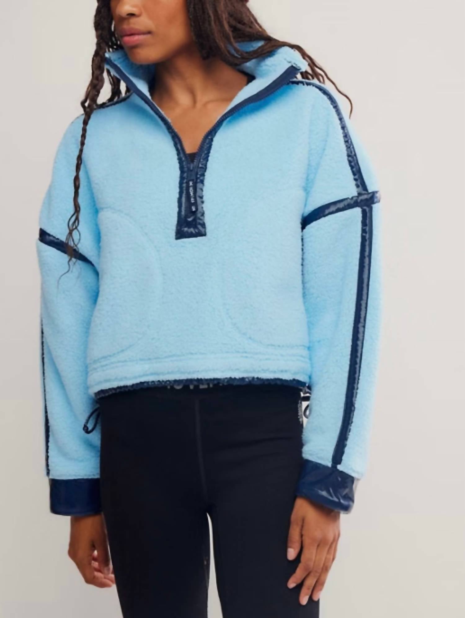 Free People - Mountain High Shine 1/2 Zip Pullover