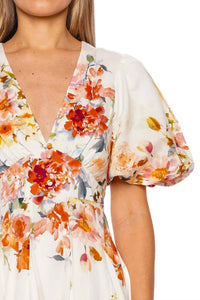 Hemant & Nandita - Saba Puff Sleeve Mini Dress