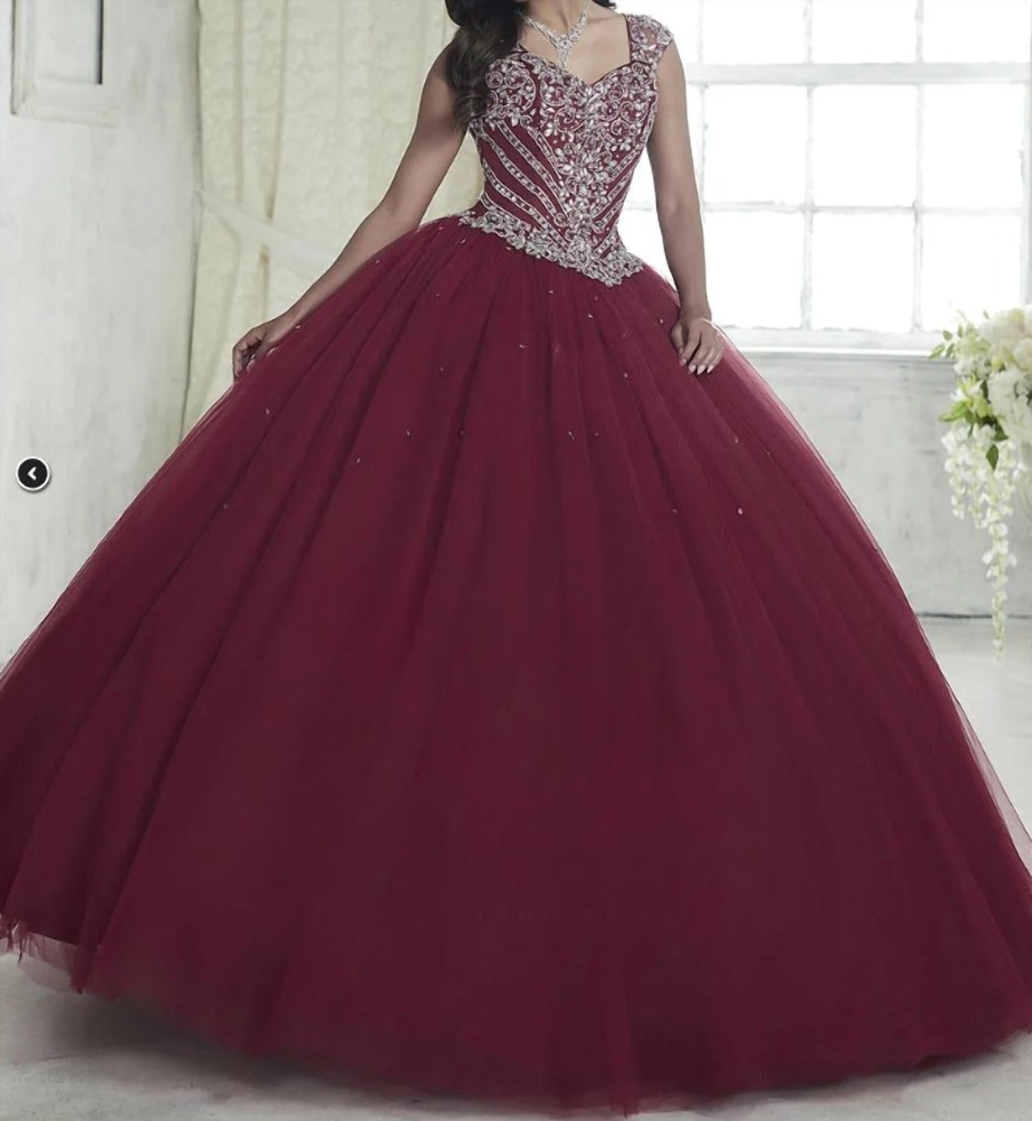 Fiesta Quinceanera - Women's Tulle Ball Gown Skirt Dress