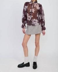 En Saison - Sheer Floral Top