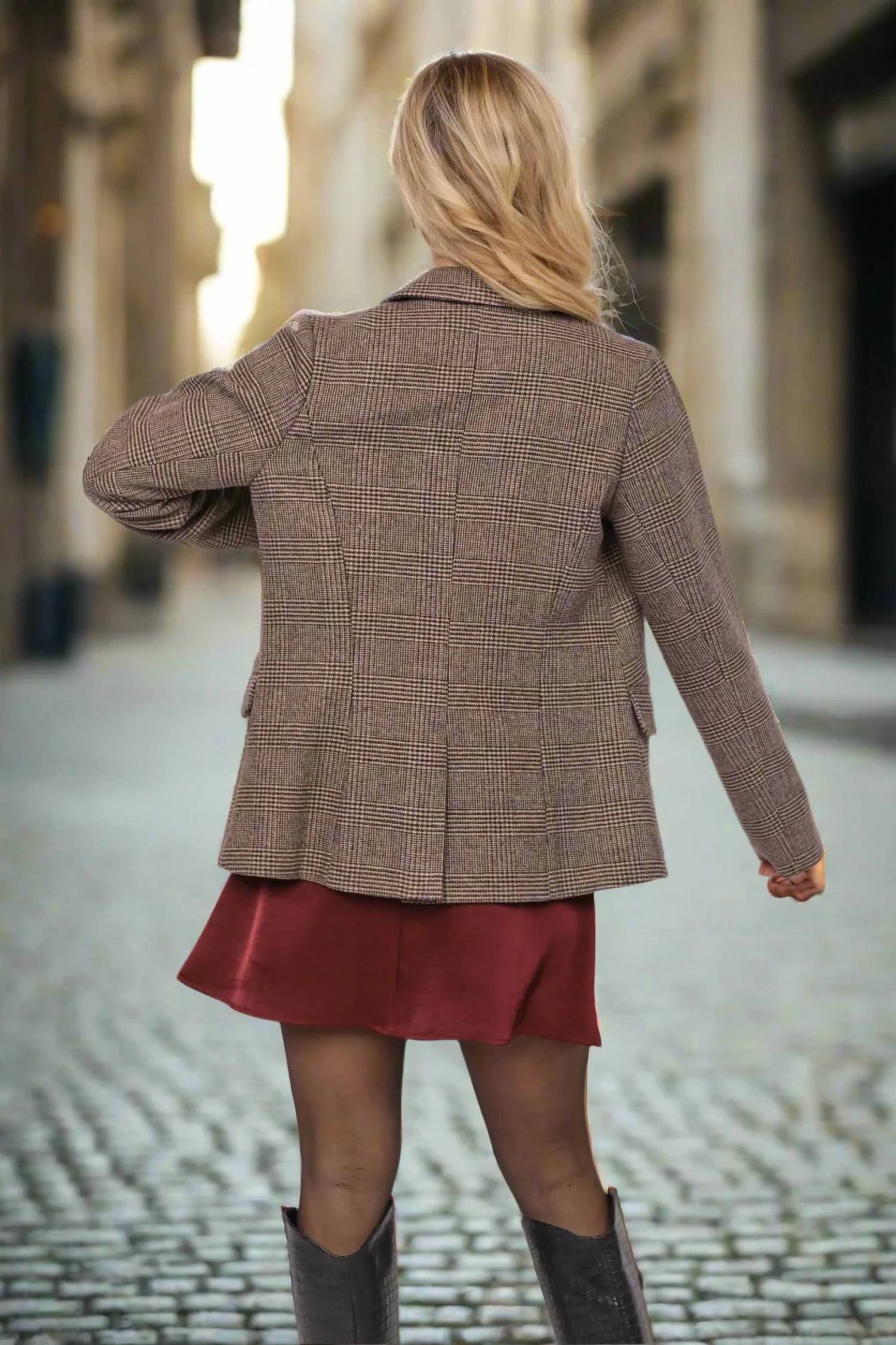 Sadie & Sage - Amara Plaid Blazer