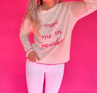 Golden Sun - Meet Me In Paradise Cashmere Sweater