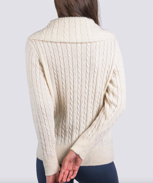 Turtleson - Aurora Half-Zip Cable Knit Sweater