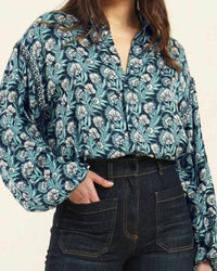 Omika - Nero Button Front Blouse