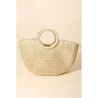 Anarchy Street - Women's Half Moon Straw Tote Bag