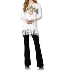 Double D Ranch - Chief Many Horns Fringe Tunic Top