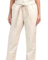 Bagatelle.City - Paperbag Waist Faux Leather Pant