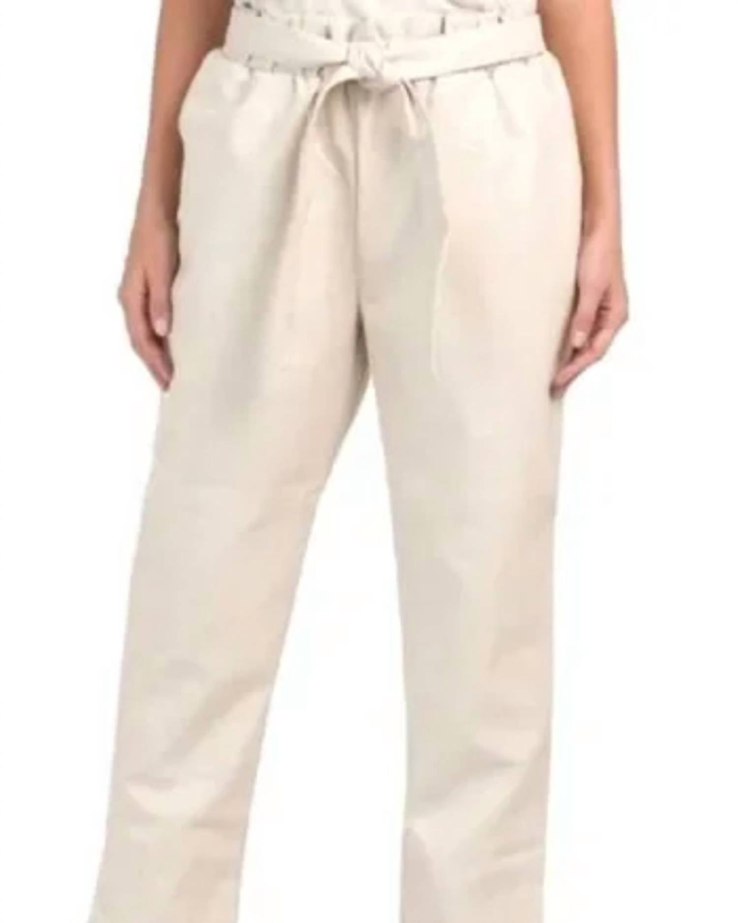 Bagatelle.City - Paperbag Waist Faux Leather Pant